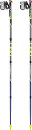 Refurbished Product - Pair of Leki Micro Flash Carbon Folding Sticks Grey Blue