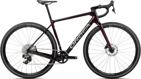 Vélo de Gravel Orbea Terra M31eTEAM 1X Sram Rival XPLR eTap AXS 12V 700 mm Rouge Wine Carbon View 2025