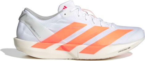 Adidas Adizero Adios 9 hardloopschoenen wit/oranje dames