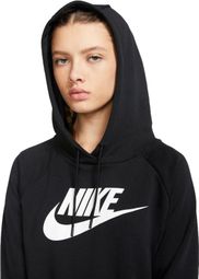 Sudadera con capucha Nike Sportswear Essential Mujer Negro/Blanco