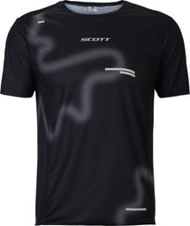 Scott RC Run heren shirt met korte mouwen, zwart