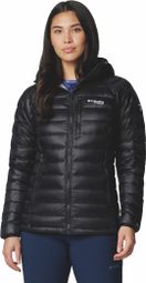 Chaqueta de plumón con capucha Columbia Arctic Crest para mujer Negro