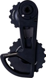 CyclingCeramic OSPW Pro Umwerfer Käfig 14/19T für Sram Red / Force / Rival AXS und XPLR AXS 12S Umwerfer Schwarz