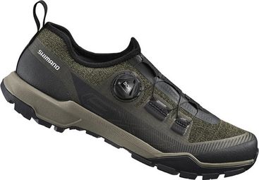 Zapatillas Shimano EX700 para bicicleta de montaña Verde oliva