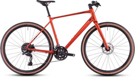 Vélo Fitness Cube Nulane Pro Shimano Cues 10V 700 mm Orange Rouge Fire 2025