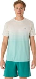 Asics Seamless Beige/Groen Heren Jersey met korte mouwen