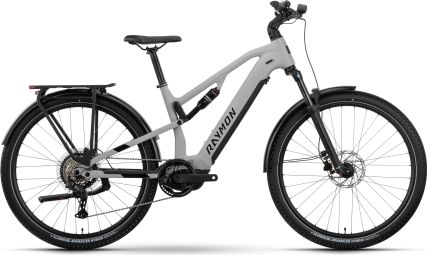 Raymon CrossRay Volledig geveerde elektrische trekkingfiets Shimano Essa 8S 720Wh 29'' Grijs