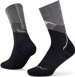 Buff Mid LW Merino Sokken Zwart