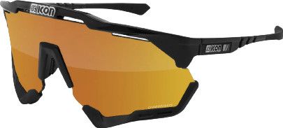 SCICON Aeroshade XL Brille Schwarz Hochglanz / Bronze Spiegel