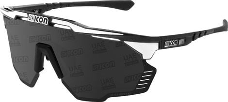 Scicon Sports Aeroshade Kunken Monogram Lunettes De Soleil De Performance Sportive (Scnpp Multimiror Silver Eau Monogramme/Boulon Blanc Brillant)