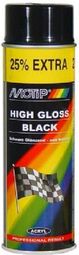Aérosol peinture Motip noir brillant 500 ml .
