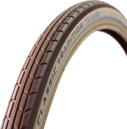 CST Pneu extérieur Tradition 28 x 1.75 Marron/Crème avec lignes réfléchissantes