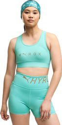 Puma x Hyrox Mid Green Women's Sports Bra