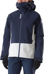 Chaqueta impermeable Millet Kamet Gore-Tex azul/blanca para mujer