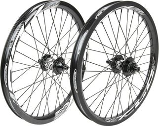 Paar BMX Excess XLC-3 Pro 20'' | 10 mm | 36 Hole wielen Zwart