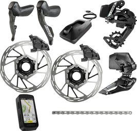 Sram Force AXS E1 2x12V Package with Hammerhead Karoo