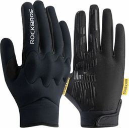 Paire de Gants de Cyclisme Extérieurs Antidérapants Ecran Tactile noir