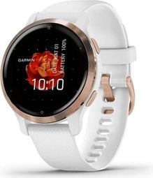 Montre connectée GARMIN Venu 2S - Rose Gold - Bracelet blanc