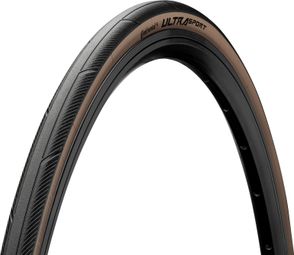 Continental Ultra Sport III 700 mm Road Tire Tubetype Foldable PureGrip Compound E-Bike e25 Brown Sidewall