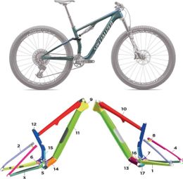 Kit de protection sur-mesure Specialized Epic 8 / Epic 8 Evo - 2024 - M - Mat