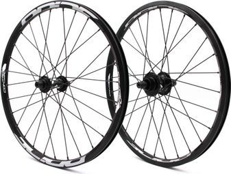 Pair of Pride Racing V1 20'' (451) Wheels Black 