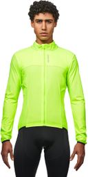 Cortavientos Ultraligero de Manga Larga Van Rysel Amarillo Fluorescente para Hombre