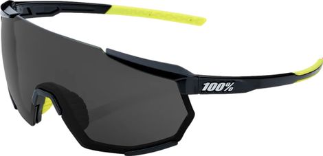 Gafas 100% Racetrap 3.0 - Negro brillante - Lentes ahumadas