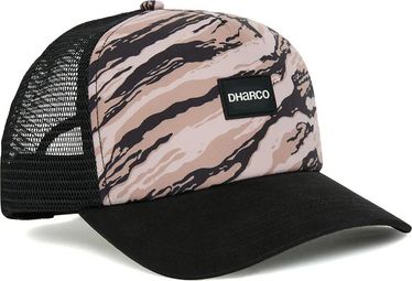 Casquette Dharco Peak Trucker Noir Gris Unisexe
