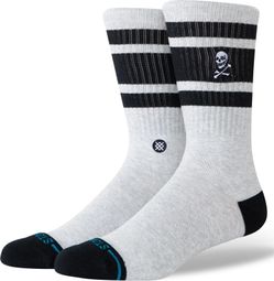 Chaussettes Stance Boyd Skull Crew Gris/Noir