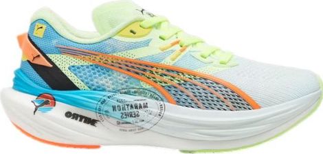 Chaussures de Running Puma Deviate Nitro 3 Blanc / Bleu