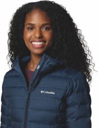 Doudoune Duvet Femme Columbia Lake 22 II Long Bleu — vue 4
