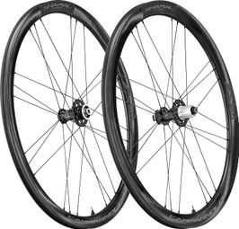 Paire de Roues Route Campagnolo Shamal Carbon Disc | 12x100 - 12x142 mm | Centerlock - Produit Reconditionné