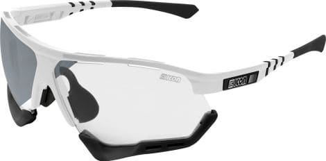 Scicon Sports Aerocomfort SCN XT XL Lunettes De Soleil De Performance Sportive (Miroir Argenté Scnxt Photocromique/Luminosité Blanche)