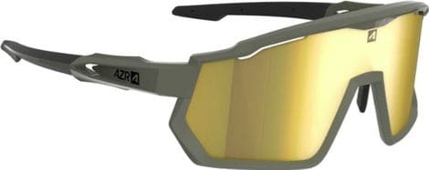 AZR Pro Race RX Brillen-Set Khaki Matt / Wasserabweisendes Visier Gelb