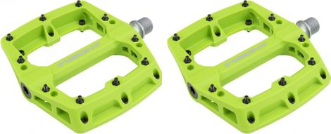 Paar Insight Green Nylon Flat Pedals