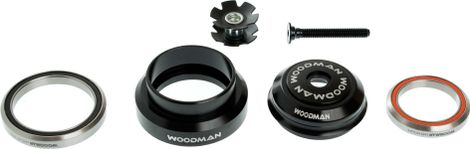 Juego de dirección WOODMAN AXIS SICR Q Semi Integrado / Externo 1'1/8-1.5'' Negro