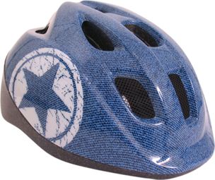 Polisport Casque Vélo Junior Jeans - (52-56 Cm) - Bleu/Blanc