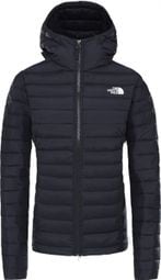 The North Face Stretch Down Hooded Jacket Nero Donna