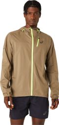 Veste imperméable Asics Fujitrail Waterproof Beige Homme