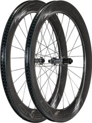 Carbon-Laufradsatz 55P PRO5 Rennrad Disc Naben R27 / 700mm / 12x100-12x142mm / Centerlock