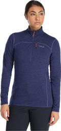 Pull Polaire Demi-Zip Femme Rab Ascendor Light Bleu Marine