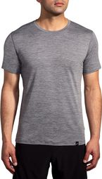 T-Shirt Running Brooks Luxe Run Gris Homme