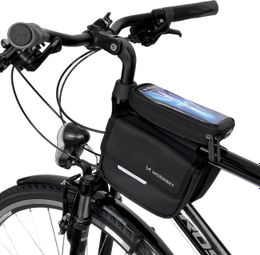 Sacoche de vélo  étui étanche pour téléphone 1 5L noir