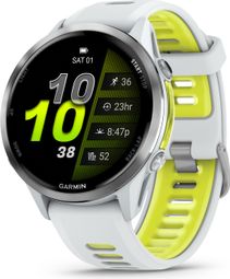 Montre GPS Garmin Forerunner 970 Blanc Titane Silver