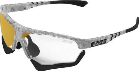 Scicon Sports Aerocomfort SCN XT XL Lunettes De Soleil De Performance Sportive (Miroir De Bronze Photocromique Scnxt/Matt Gelé)