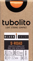 Tubolito S-Tubo Road Leichtbau-Schlauch 700 mm Presta 42 mm (schwarzes Ventil)
