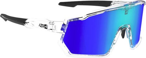 Coffret Lunettes AZR Pro Race RX Crystal Verni/Noir / Écran hydrophobe Bleu