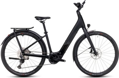 VTC Électrique Cube Kathmandu Hybrid C:62 SLX 400X Easy Entry Shimano Deore 12V 400 Wh 700 mm Gris Carbon Noir 2025