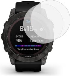 Lot de 2 écrans de protection en verre trempé pour Garmin Fenix 7X