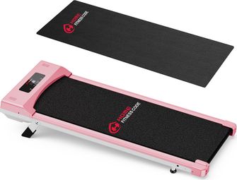Tapis de course C1 Compact Rose avec tapis - 6 km/h - 2.5 HP - Pliable et portable